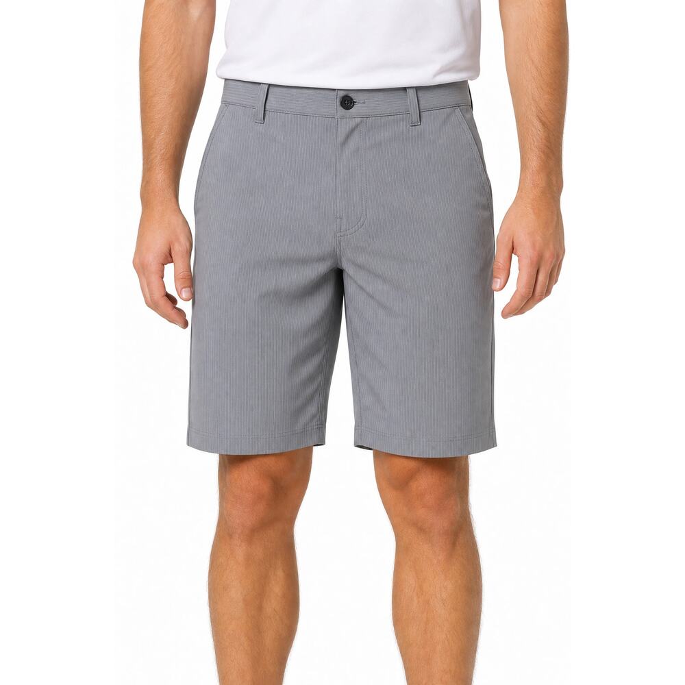 Travis Mathew Gray Micro Stripe Golf Shorts Mens 32 Resortwear
